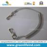 Buy cheap Transparent Clear Plastic PU Stainless Steel Core Coiled Tether Rope from wholesalers