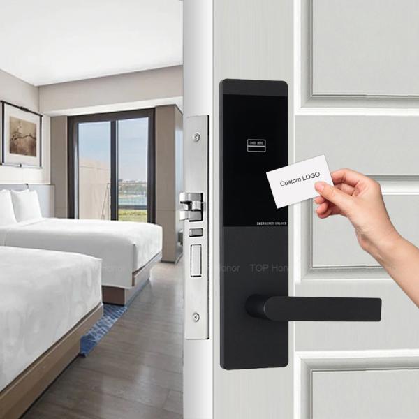 Buy cheap RFID Card Hotel Smart Locks Noise Proof Zinc Alloy Mortise Swipe Card Unlock Method from wholesalers