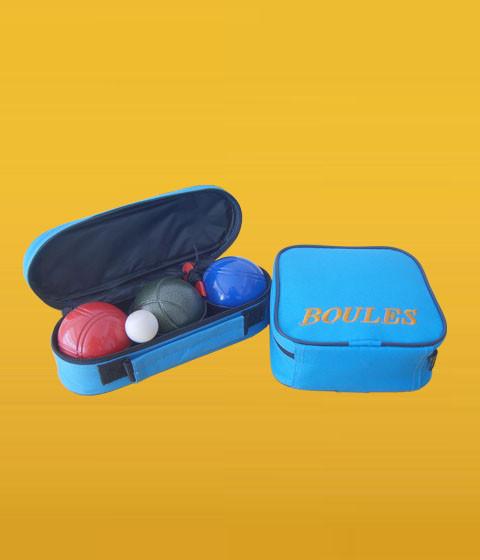 sell/wholesale/retail color petanque boules set,iron ball,petanca,3 pcs in nylon