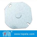 Buy cheap 4 Electric Metal Cover 54C6 Flat Octagonal Steel Cover 1/2 Knockout from wholesalers