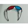 Buy cheap Anaglyph Plastic Red Cyan 3D Glasses Passive For Watching Movie from wholesalers