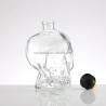 Buy cheap Champagne Custom Unique Special Shape 500ml 750ml Glass Skull Liquor Spirits Bottle from wholesalers