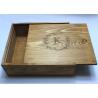 Buy cheap Vintage Pine Wooden Crate Gift Box Brown Color 27cm For Birthday Gift from wholesalers