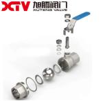 2PC Full Bore Female Threaded Ball Valve for Industrial Purposes Initial Payment