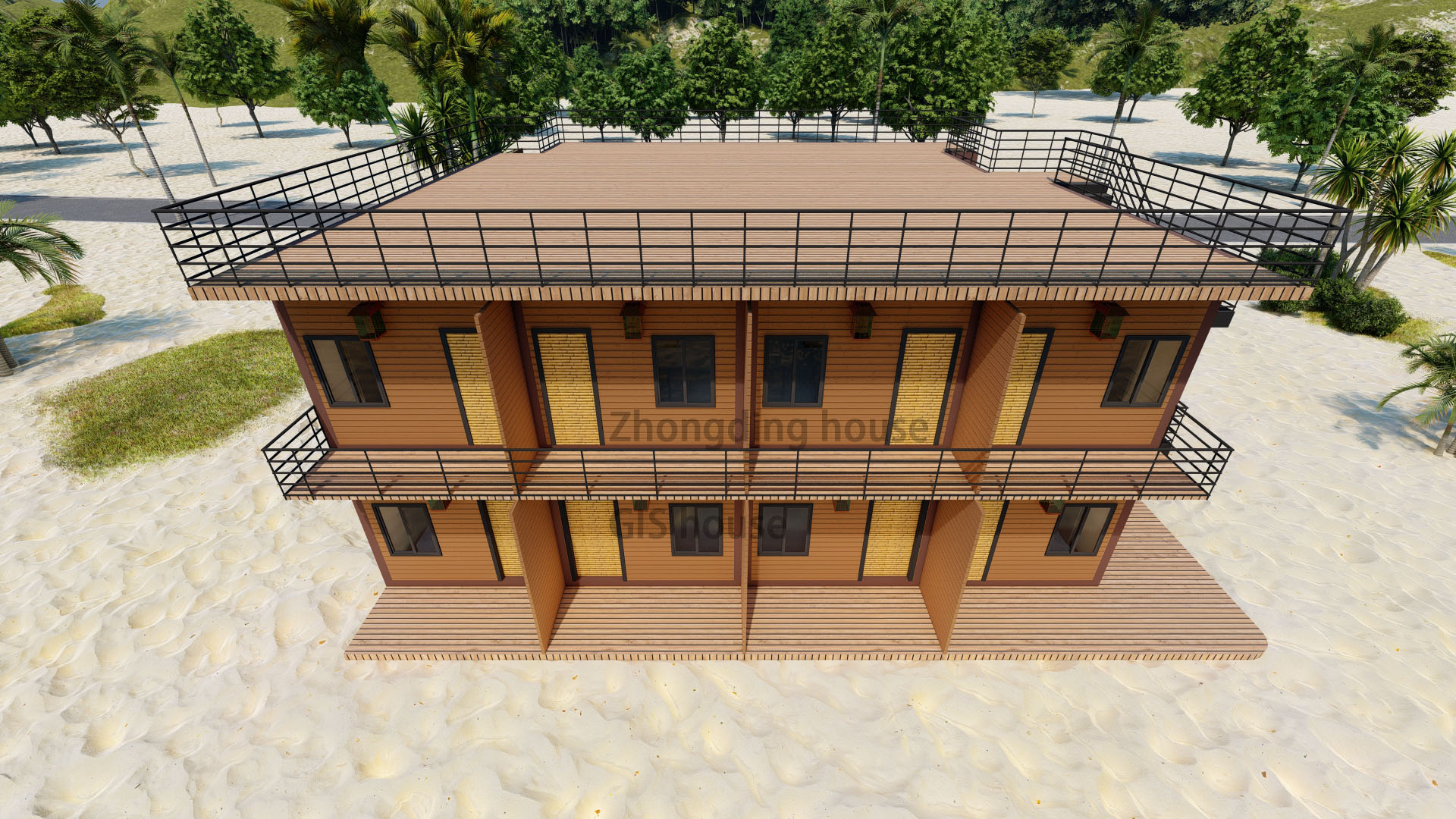 Modern Design Style Modular Seaside Inn Vacation House for Luxurious Villa Experience