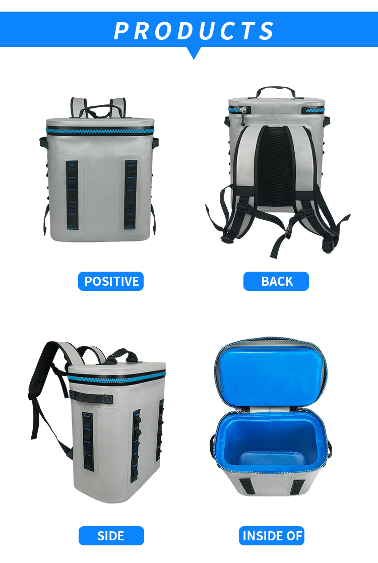 Portable 20L TPU Soft Cooler Backpack For Camping Food Preservation