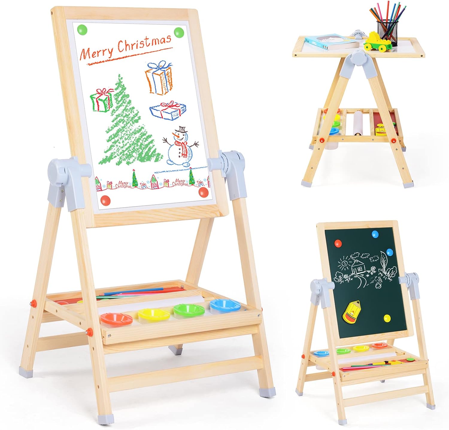 Customized Deluxe Standing Wooden Art Easel