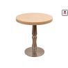 Buy cheap Melamine Contemporary Coffee Tables , 2ft Round Coffee Tables Casting Iron Base from wholesalers
