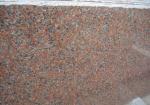 Nature Granite Stone Tiles Polished Finishing Solid Surface Red Color