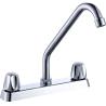 Buy cheap High Arc 8 Inch Centerset Kitchen Faucet Double Handle Polished Chrome from wholesalers