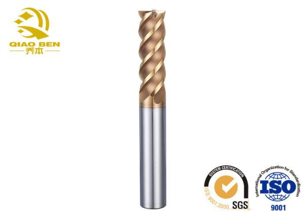 Buy cheap Rough Carbide CNC End Mill Cutter Five Axis Hrc55 Carbide Tipped End Mills from wholesalers
