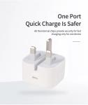 UK 20WPD Type C 1.67A Travel Charger Power Adapter QC3.0