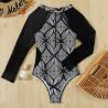 Buy cheap Ladies One Piece Swimsuit long sleeve Bikini Metal Chain Swimsuit Beach Halter Swimsuit UPF protection snack picture from wholesalers