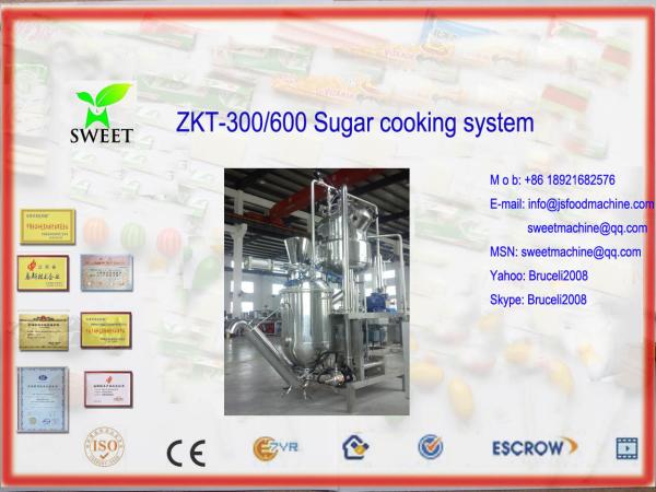 Buy cheap ZKT-300/600 sugar cooking machine with air areated tank from wholesalers