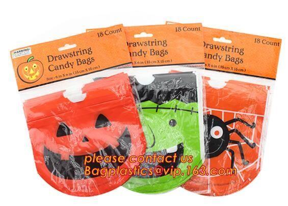 Buy cheap halloween treat bags,Decoration gift tote sack halloween treat candy bag,Pumpkin & Ghost & Bat & Frankenstein & Vampire from wholesalers