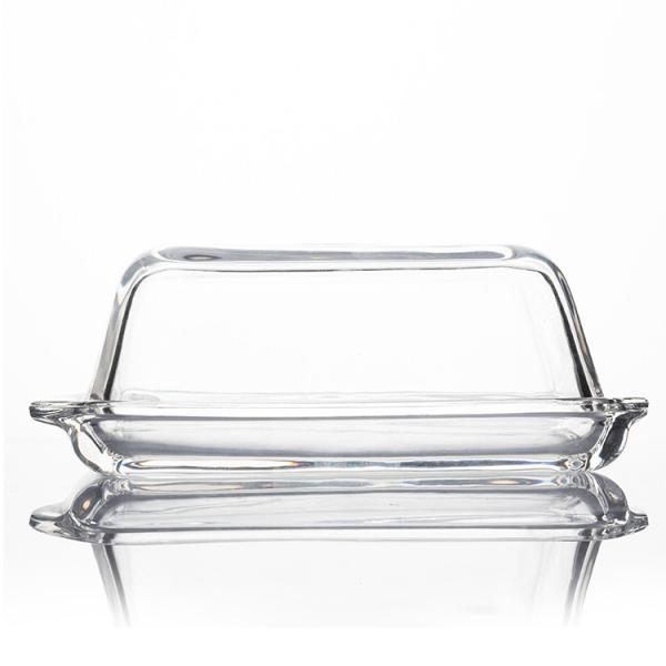 Buy cheap Factory Whosale High Quality Clear Glass Butter Dish Set from wholesalers