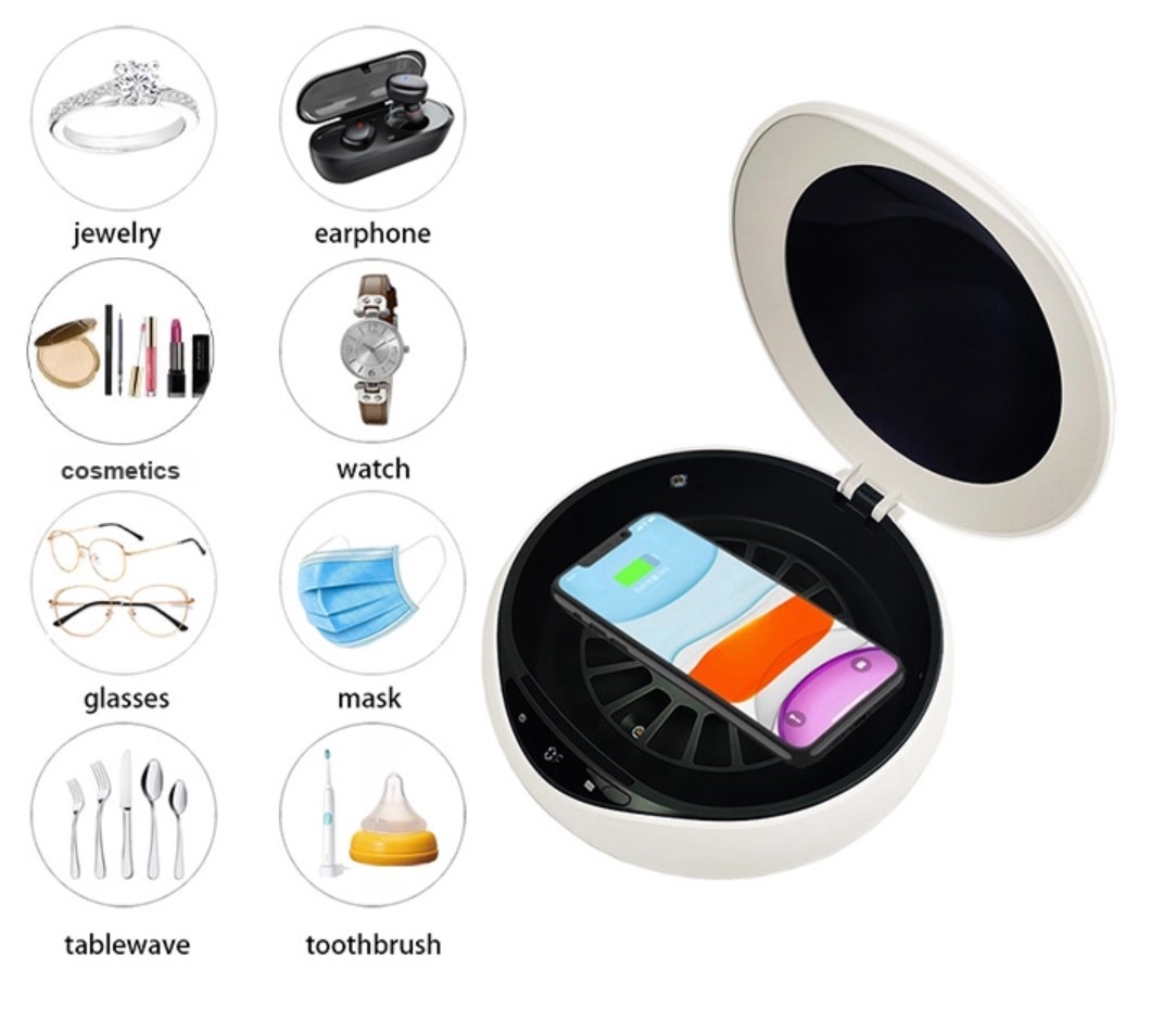 Wireless Charger 280nm 10min 30mw UV Sterilizer Box