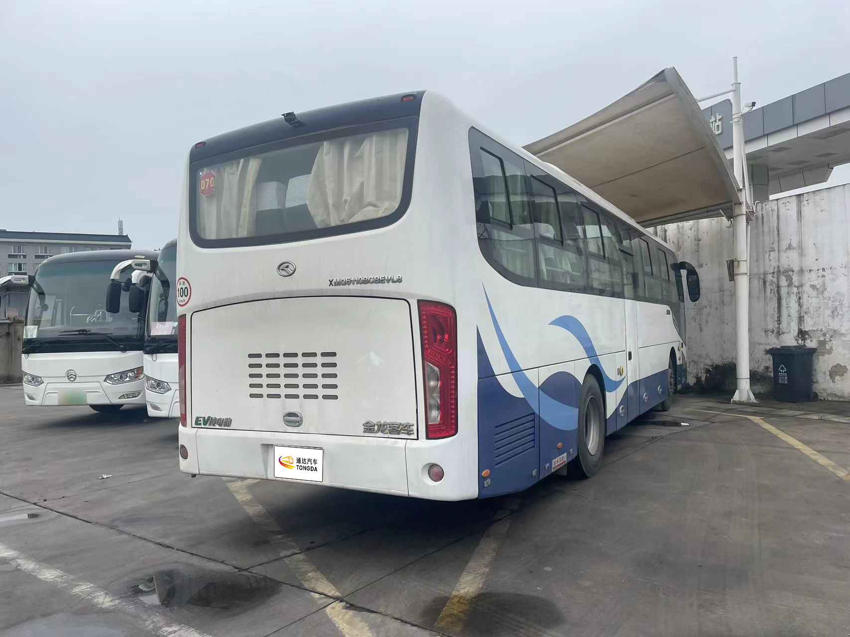 48-seat Pure Electric KING LONG Brand White Second-hand Bus