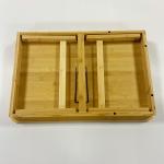 Adjustable Height Bamboo Wood Laptop Table for Storing Custom Design Accepted