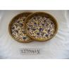 Buy cheap Retro Metal Printed Entryway Table Wooden Food Tray from wholesalers