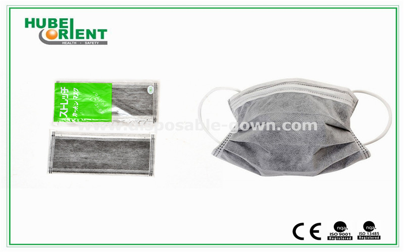 18x9cm Active Carbon Filter Face Mask OEM With Earloop