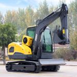EPA Certified 4 Ton Mini Excavator 2400rpm Small Crawler Excavator Bagger