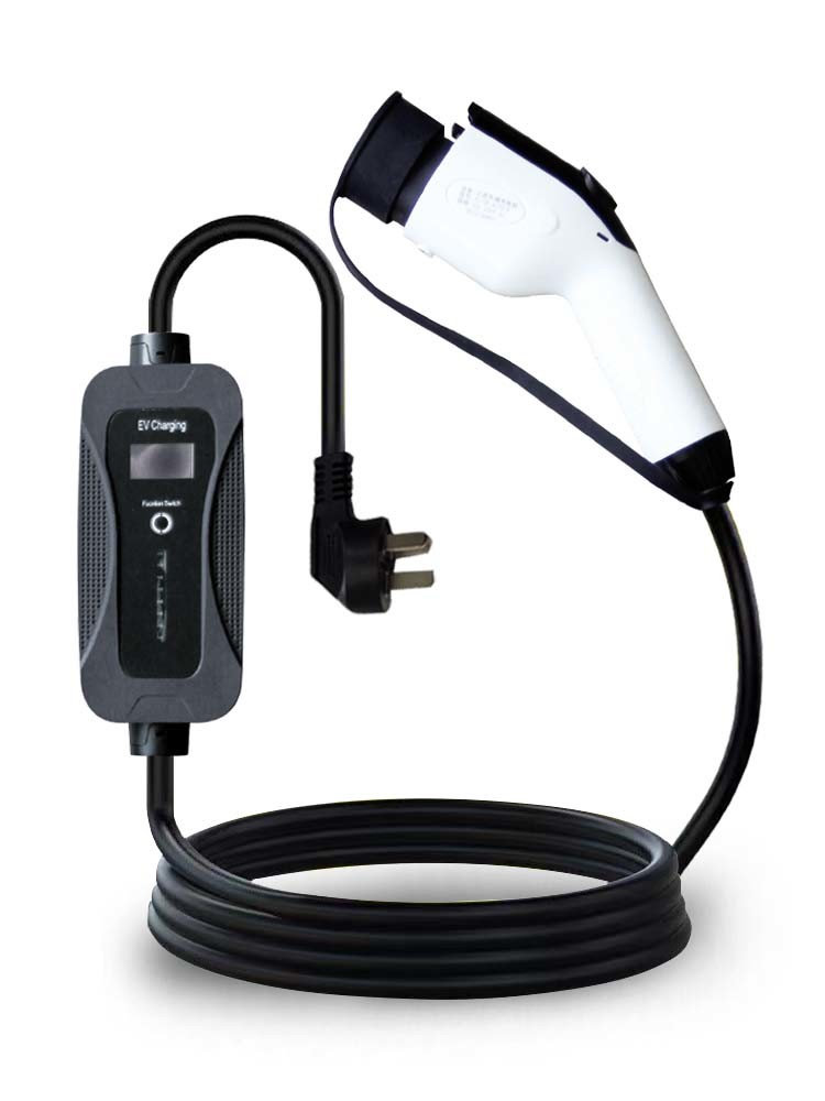 GBT mode2 charger 3.5kw single phase fixed current OLCD display portable ev charger for electric vehicle charging