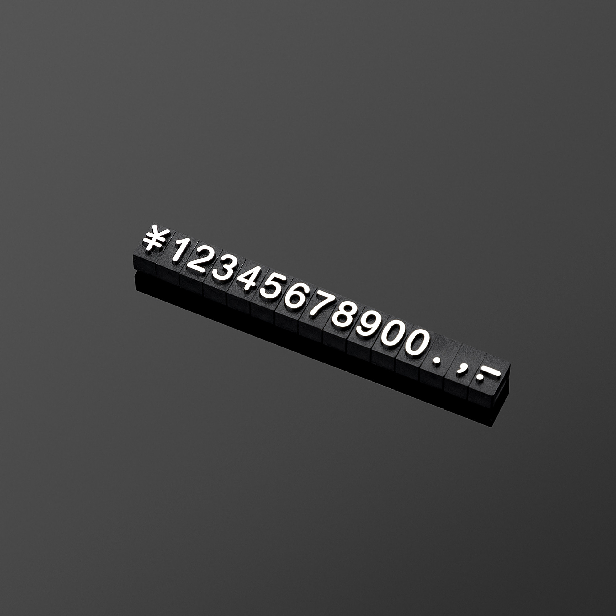 AP1-5-3 5*3mm Mini ABS plastics price Cubes Flat Relief Digital Pricing Systems