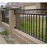 Buy cheap 60*60mm Post Size Metal Garden Fencing , Black Rod Iron Fence 2.0m --2.5m Length from wholesalers