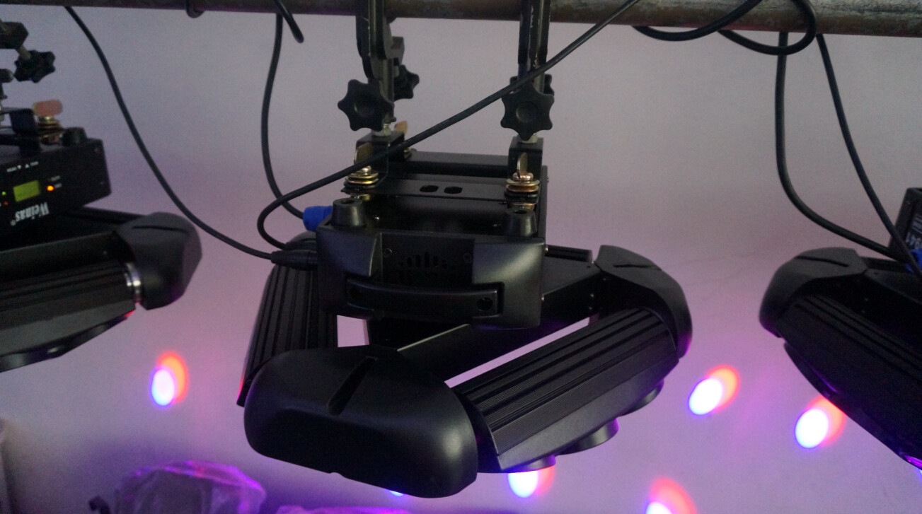 Three Heads Pixel Led disco Dj Beam Moving Heads Stage Light 9 Pcs 10W Rgbw 4 In 1