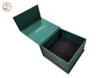 Hot Stamping Flip Cardboard Jewelry Gift Boxes With Foam Insert