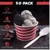 Buy cheap Leakproof Red Dessert Bowls 10 Oz Tea Party Disposable Paper Cups from wholesalers