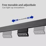 6W 48V LED Ceiling Track Lights Commercial Led Magnetic Track Spotlight