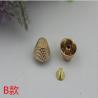 Buy cheap Fashionable simple pattern gold round 8 mm custom leather rivets bottom nails for handbag from wholesalers