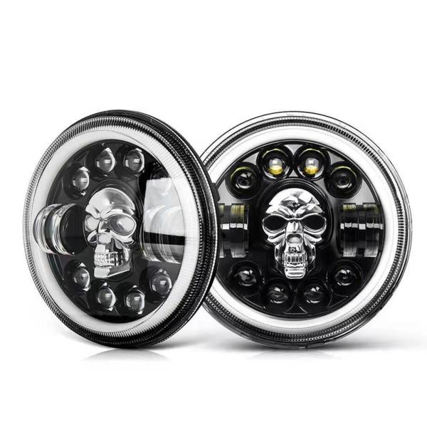 Buy cheap 7Inch Round Motorcycle LED Headlights For Harley Royal Enfield 12000lm from wholesalers