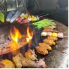 Buy cheap 51 Inch Corten Steel BBQ Grill OEM 170KG Outdoor Barbeque Grill from wholesalers