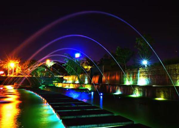 Buy cheap Stainless Steel Water Stream Fountain , Linear Water Fountain Computer Controlled from wholesalers