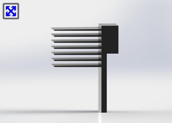Buy cheap Top Quality 6000 Series Aluminum Heatsink Extrusion Profiles Color Anodizing from wholesalers