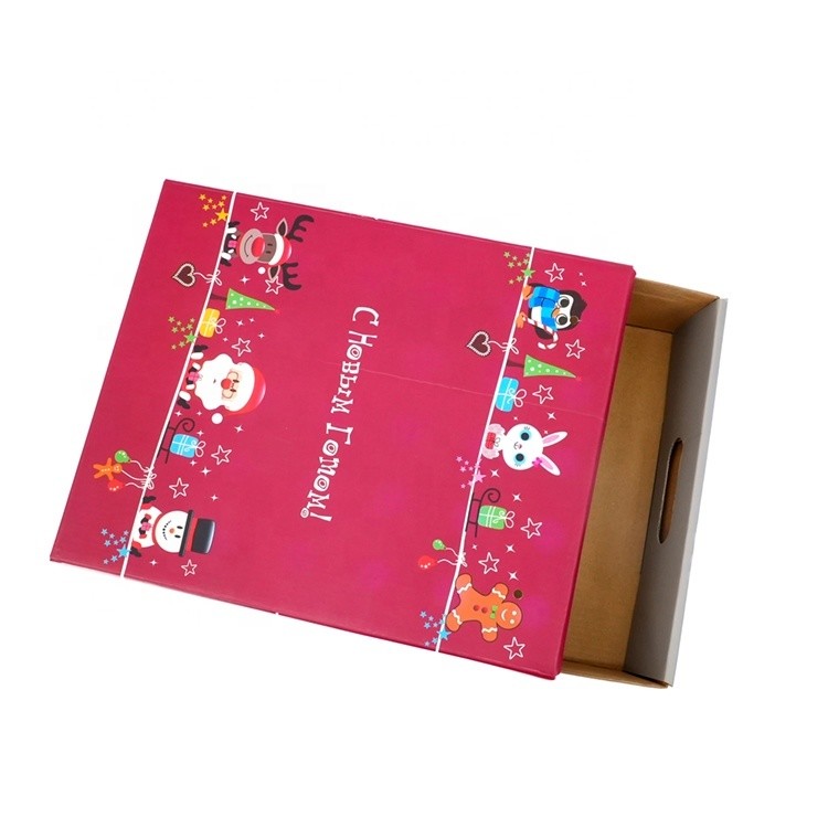 Christmas Gift Custom Picnic Hamper Basket Cardboard Box With Sleeve
