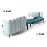 Buy cheap Ergonomic Iron Lobby Seating Furniture Design Sofa 0.25cbm from wholesalers