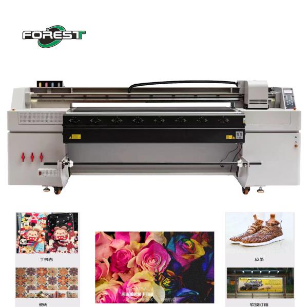 Buy cheap Hybrid Uv Printer For Different Material Pvc, Soft Film, Leather Printing Waterproof Scratch Resistant 1.8m Uv Printer from wholesalers