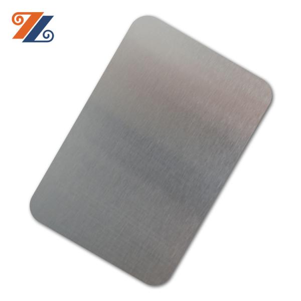 Buy cheap PVC Coated Chromium White HL 201 Stainless Steel Sheet No 4 1219x2438mm from wholesalers