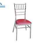 Luxury Gold Metal Party Tent Accessories Banquet Chair With Cushion For Wedding