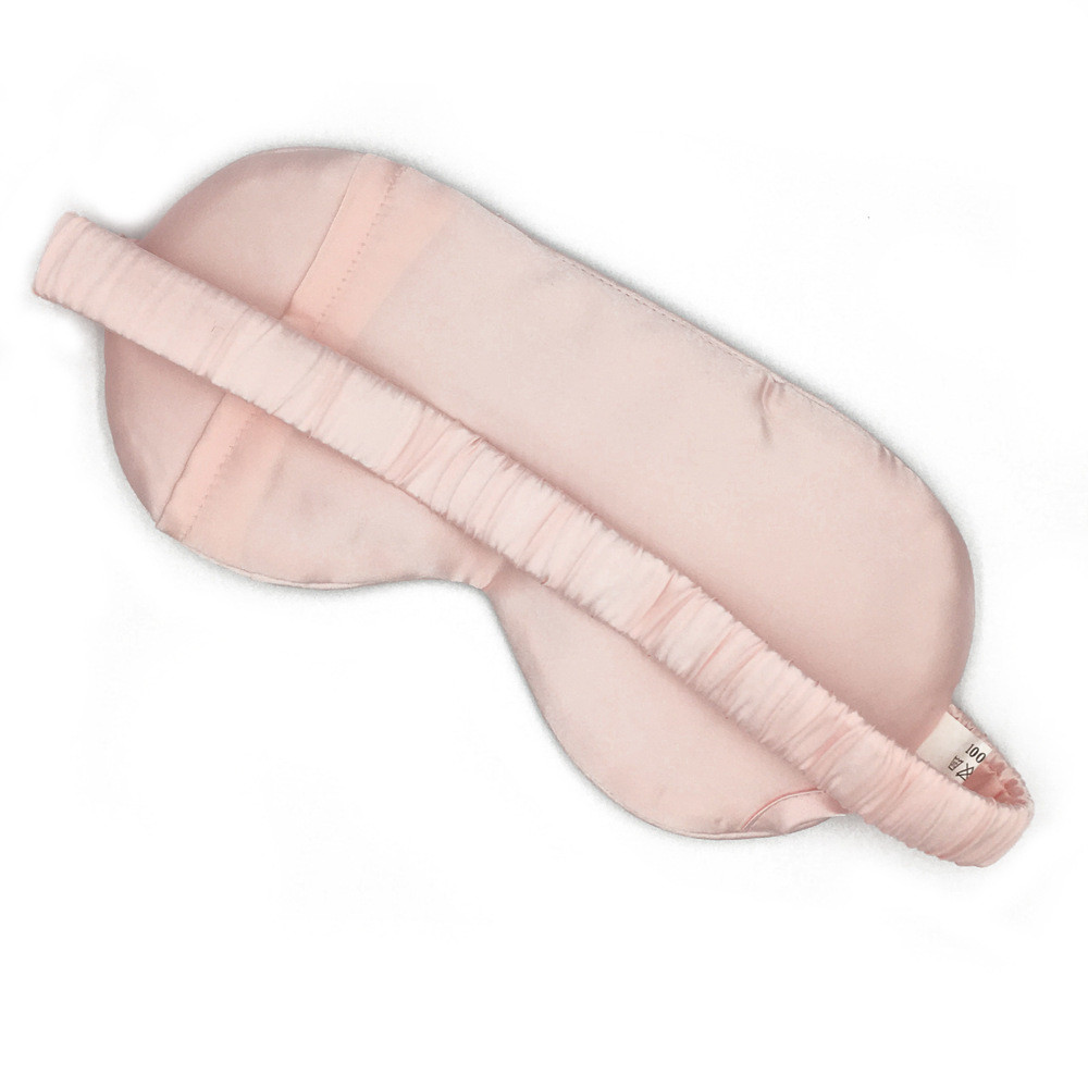 USB heated silk eye mask adjustable temperature control custom embroidery printing LOGO