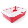 Buy cheap Semi Closed Cat Litter Box , Cat Litter Toilet Anti Splash Pet Toilet Cat Bedpans Reusable from wholesalers