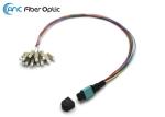 OM3 MPO Fiber Optic Cable 0.9mm Harness Cable Assembly For MPO Cassette