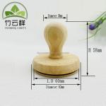 70mm Untreated Antique Wooden Stamps Handle Wooden Stamps