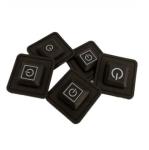 Laser Engraved Backlit Silicone Keypad Buttons 90 Shore A
