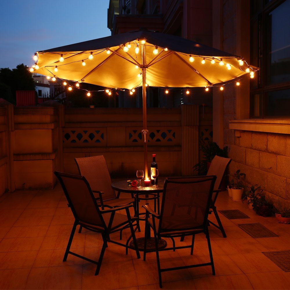 25FT Glass Bulbs LED Outdoor String Lights Retro Edison Filament Lamp Street Garden Patio Garland Holiday Lighting Decoration