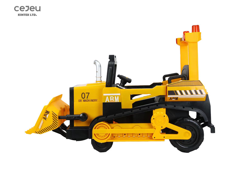 2-In-1 Toy Bulldozer Manual Forklift And Excavator Bucket
